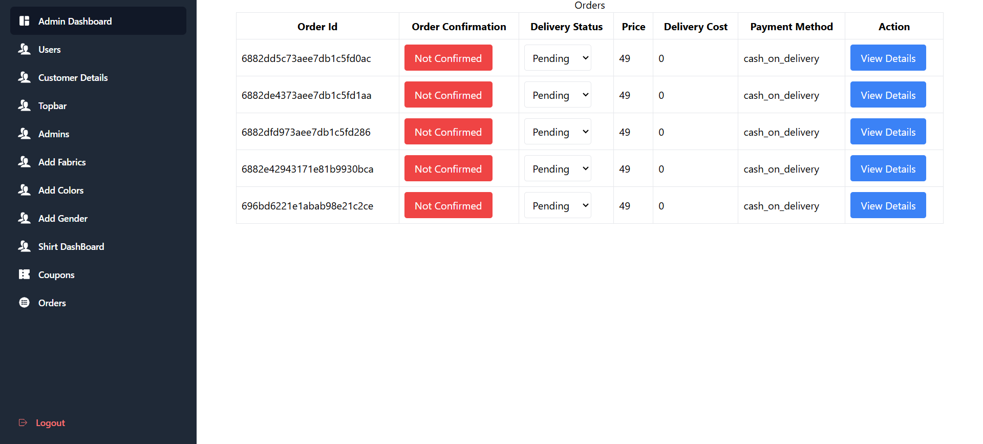 Clouth operations console image 1